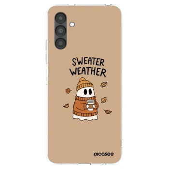 Picasee silikonový průhledný obal pro Samsung Galaxy A04s A047F - Sweater ghost