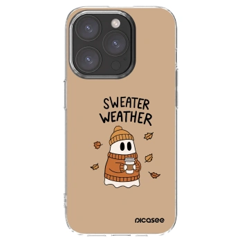 Picasee silikonový průhledný obal pro Apple iPhone 15 Pro - Sweater ghost