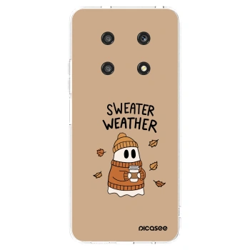 Picasee silikonový průhledný obal pro Honor Magic4 Lite 5G - Sweater ghost