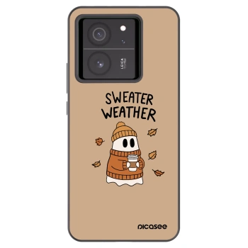 Picasee silikonový černý obal pro Xiaomi 13T - Sweater ghost