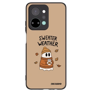 Picasee silikonový černý obal pro Honor X7a - Sweater ghost