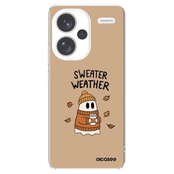 Picasee silikonový průhledný obal pro Xiaomi Redmi Note 13 Pro+ 5G - Sweater ghost