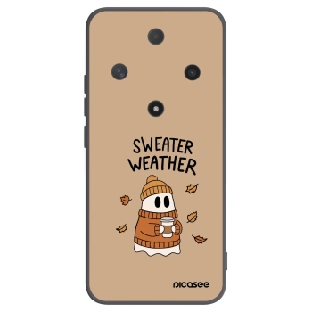 Picasee silikonový černý obal pro Honor Magic6 Lite 5G - Sweater ghost
