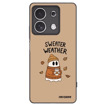 Picasee silikonový černý obal pro Xiaomi Redmi Note 13 4G - Sweater ghost