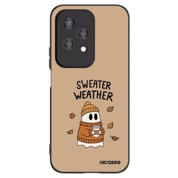 Picasee silikonový černý obal pro Honor 200 Lite - Sweater ghost