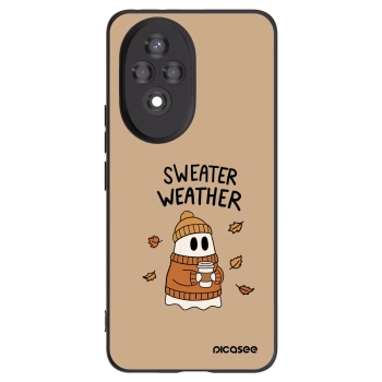 Picasee silikonový černý obal pro Honor 200 Pro 5G - Sweater ghost