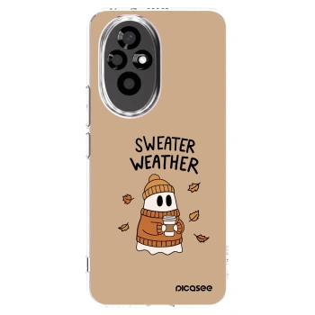 Picasee silikonový průhledný obal pro Honor 200 Pro 5G - Sweater ghost