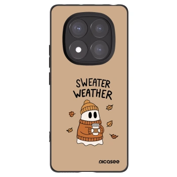 Picasee silikonový černý obal pro Xiaomi Redmi Note 14 Pro+ 5G - Sweater ghost