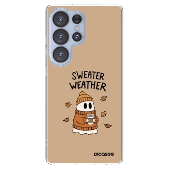 Picasee silikonový průhledný obal pro Samsung Galaxy S25 Ultra 5G - Sweater ghost