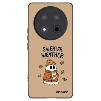 Picasee silikonový černý obal pro Honor Magic7 Lite 5G - Sweater ghost