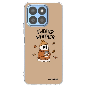 Picasee silikonový průhledný obal pro Honor X8c - Sweater ghost