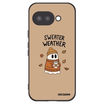 Picasee silikonový černý obal pro Google Pixel 9a - Sweater ghost
