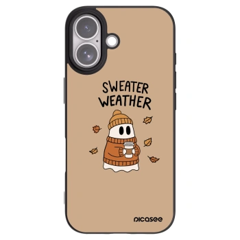 Picasee silikonový černý obal pro Apple iPhone 17 - Sweater ghost
