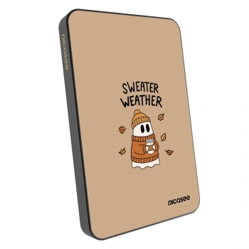 Powerbanka s MagSafe 5 000 mAh Šedá - Sweater ghost