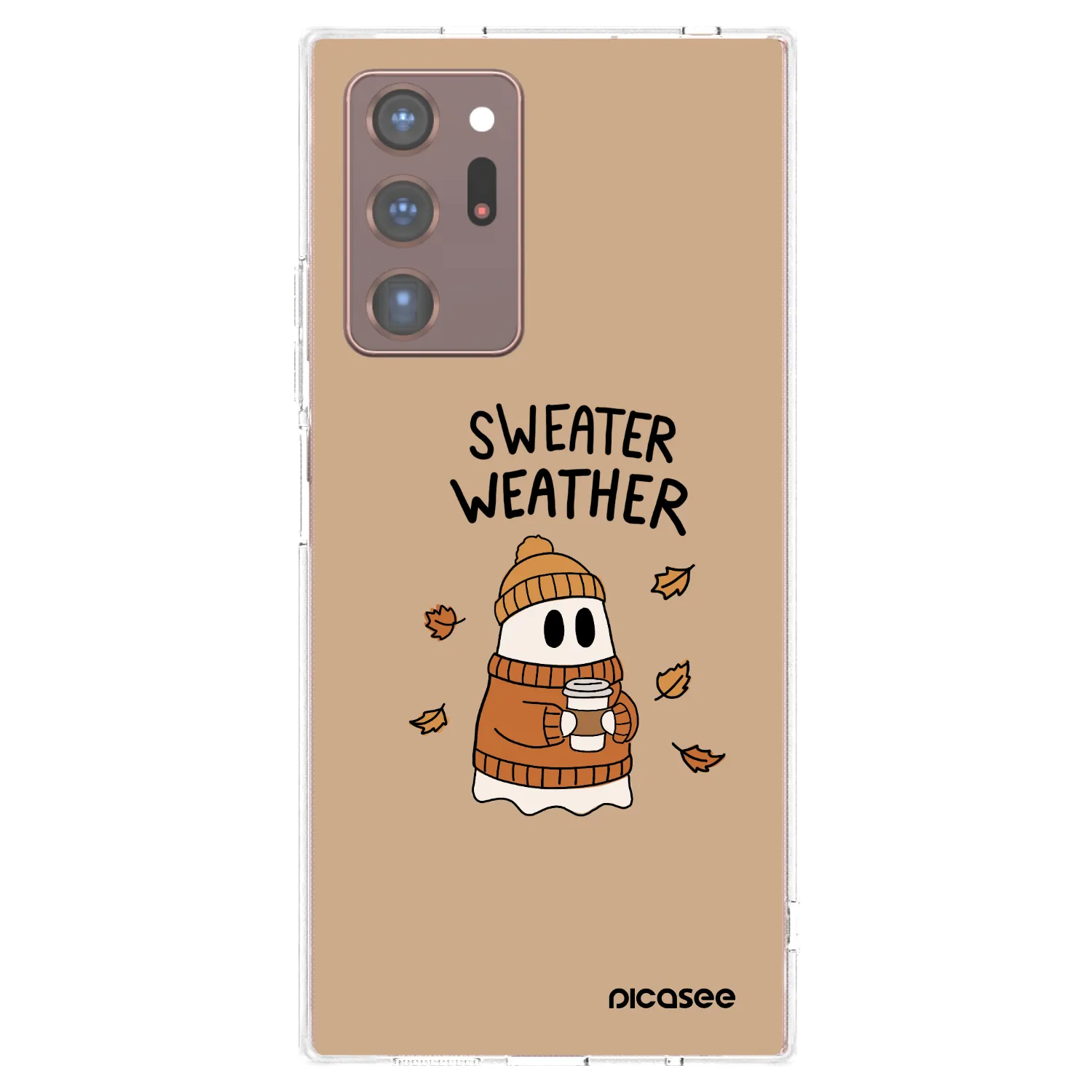 Picasee silikonový průhledný obal pro Samsung Galaxy Note 20 Ultra - Sweater ghost