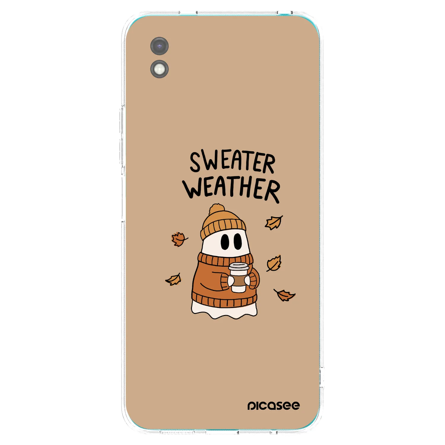 Picasee silikonový černý obal pro Xiaomi Redmi 9A - Sweater ghost