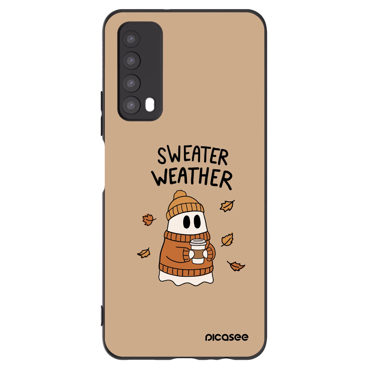 Picasee silikonový černý obal pro Huawei P Smart 2021 - Sweater ghost