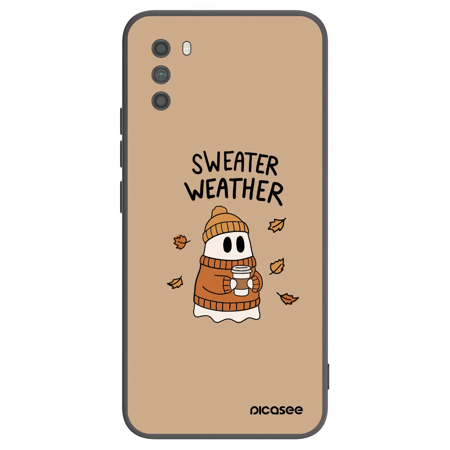 Picasee silikonový černý obal pro Xiaomi Poco M3 - Sweater ghost