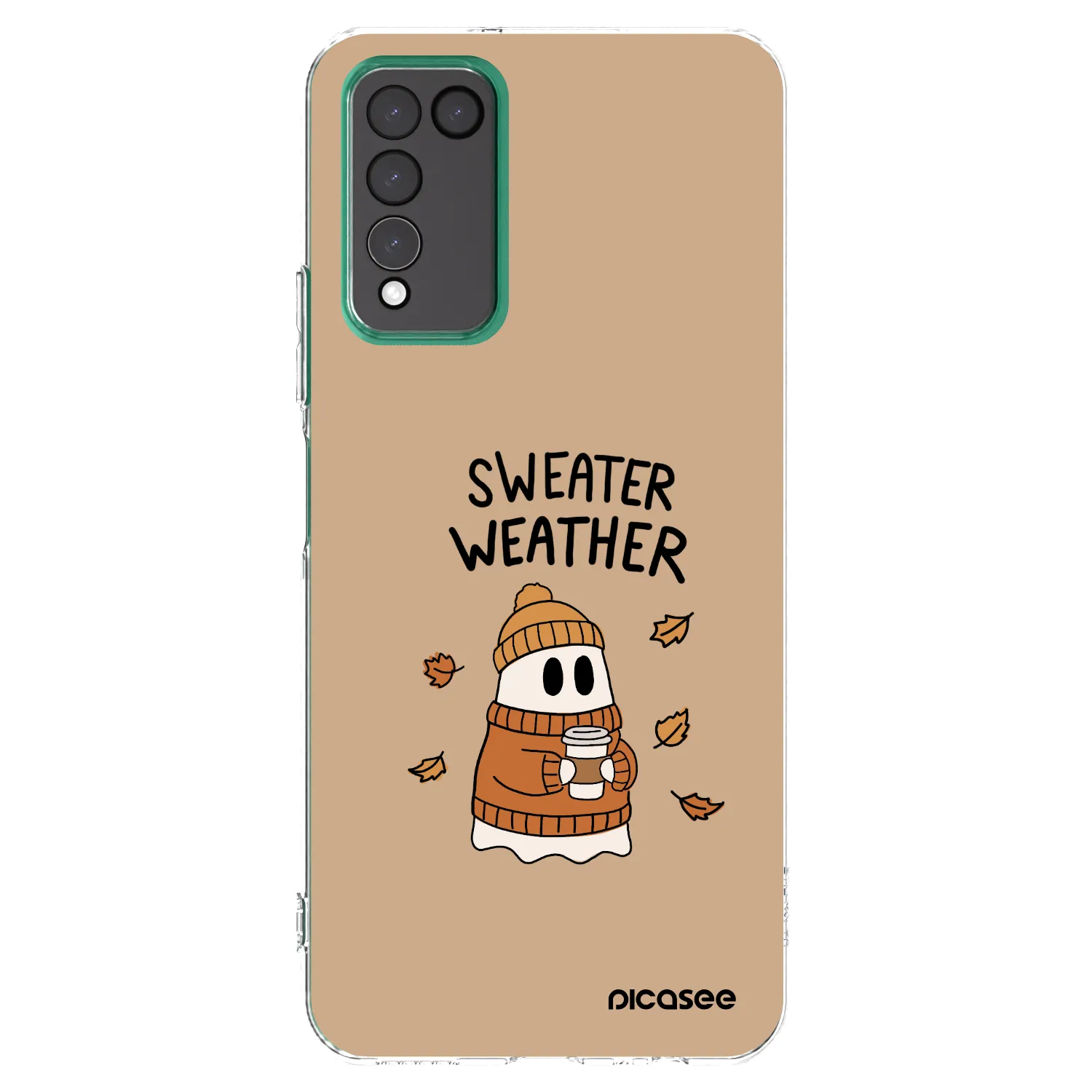 Picasee silikonový průhledný obal pro Honor 10X Lite - Sweater ghost