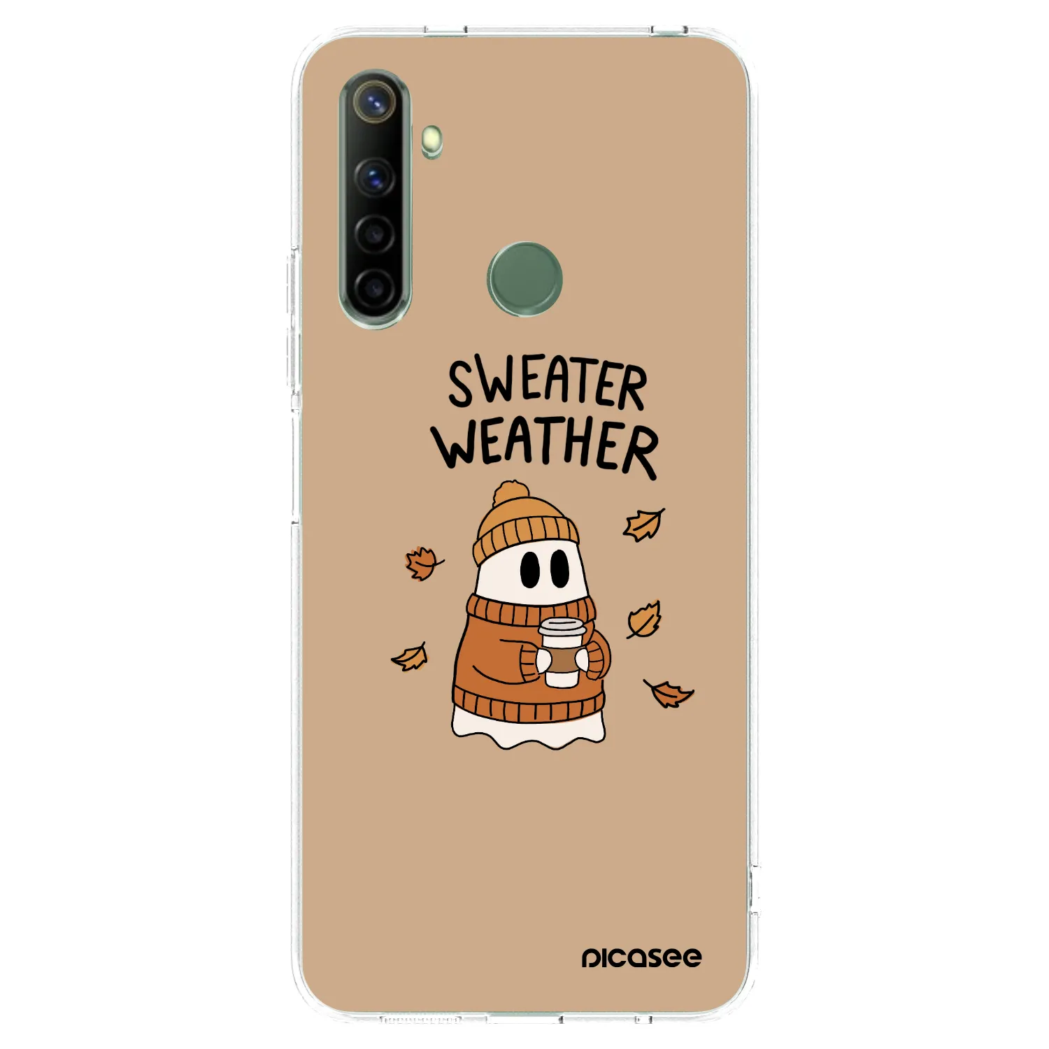 Picasee silikonový průhledný obal pro Realme 6i - Sweater ghost