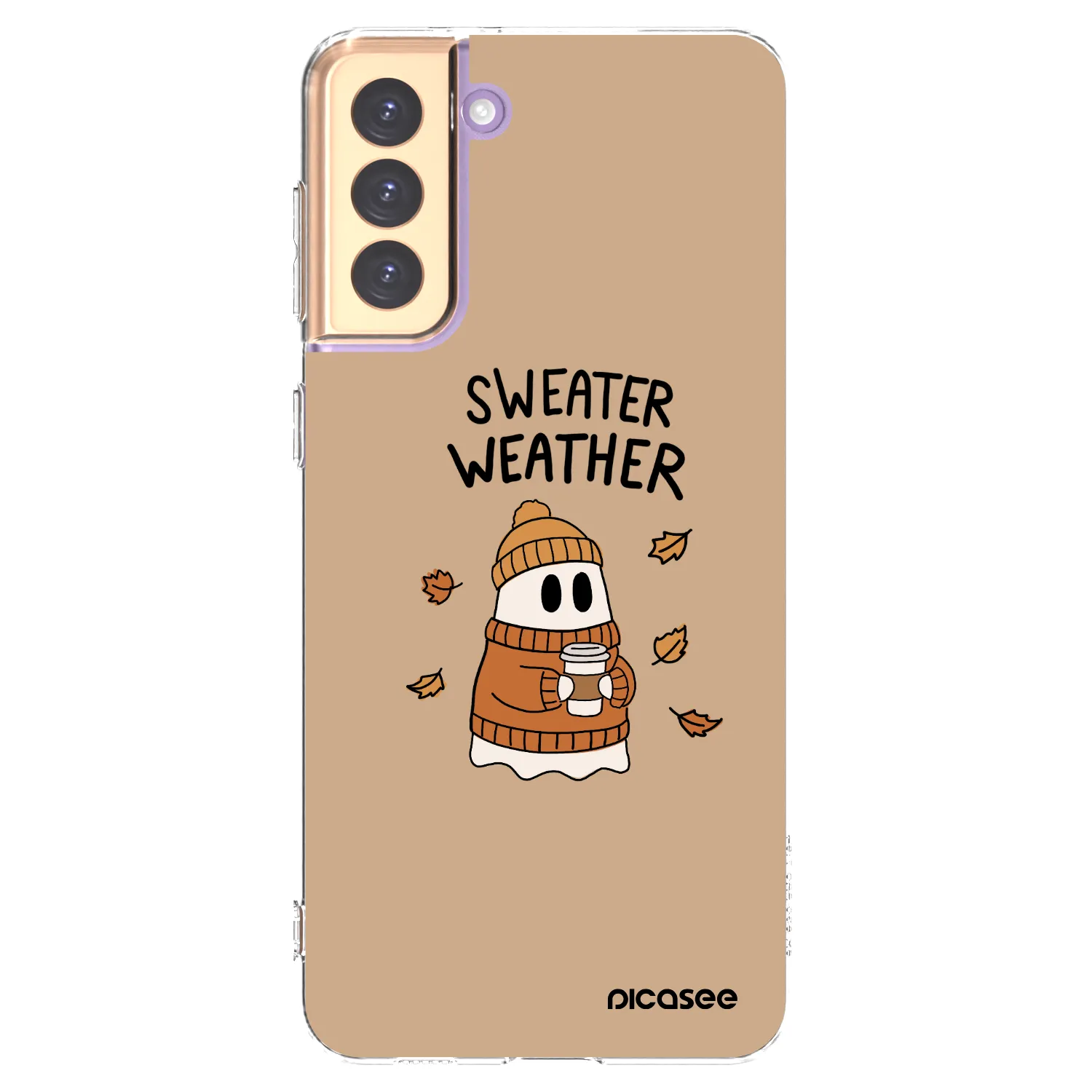Picasee silikonový průhledný obal pro Samsung Galaxy S21+ 5G G996F - Sweater ghost