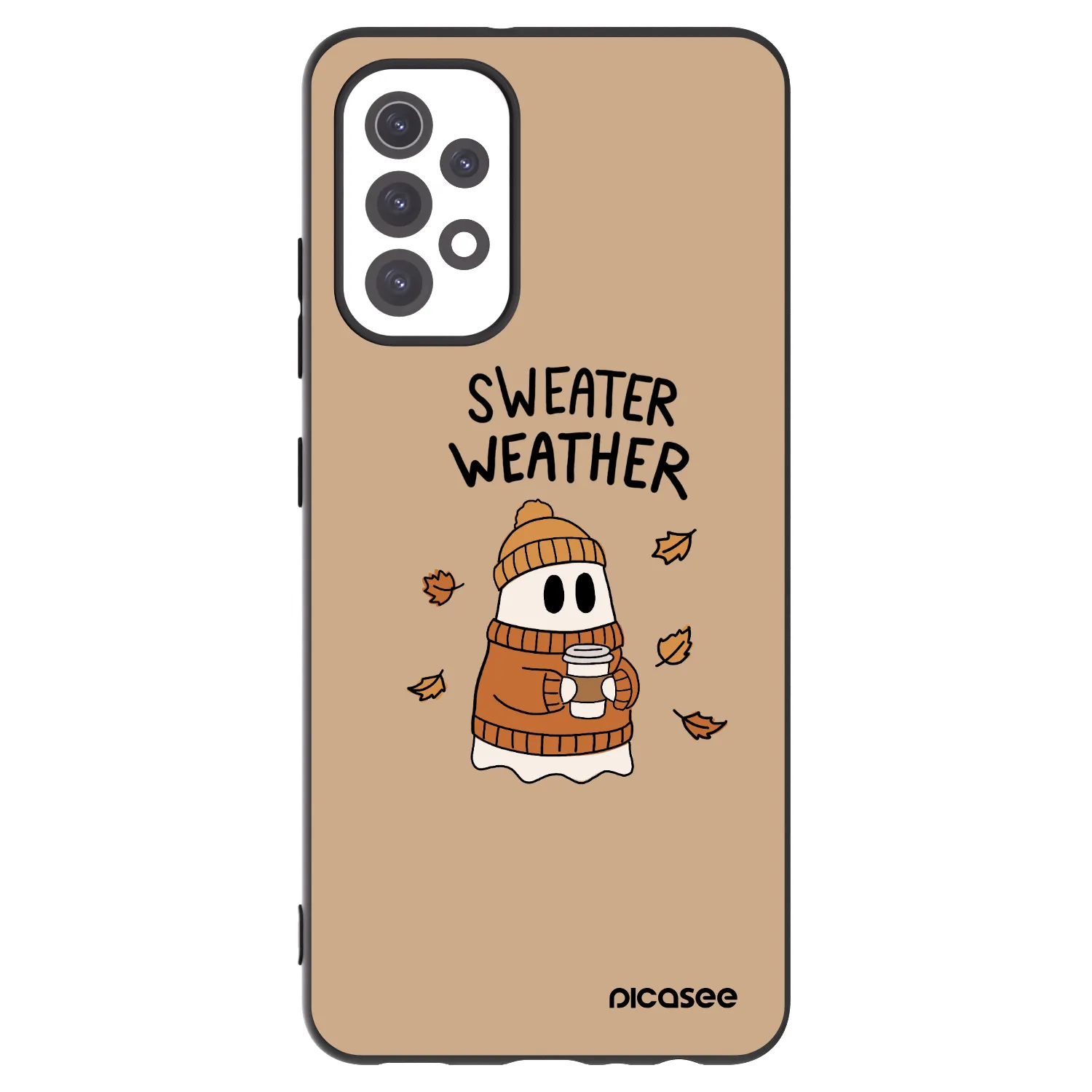 Picasee silikonový černý obal pro Samsung Galaxy A32 5G A326B - Sweater ghost