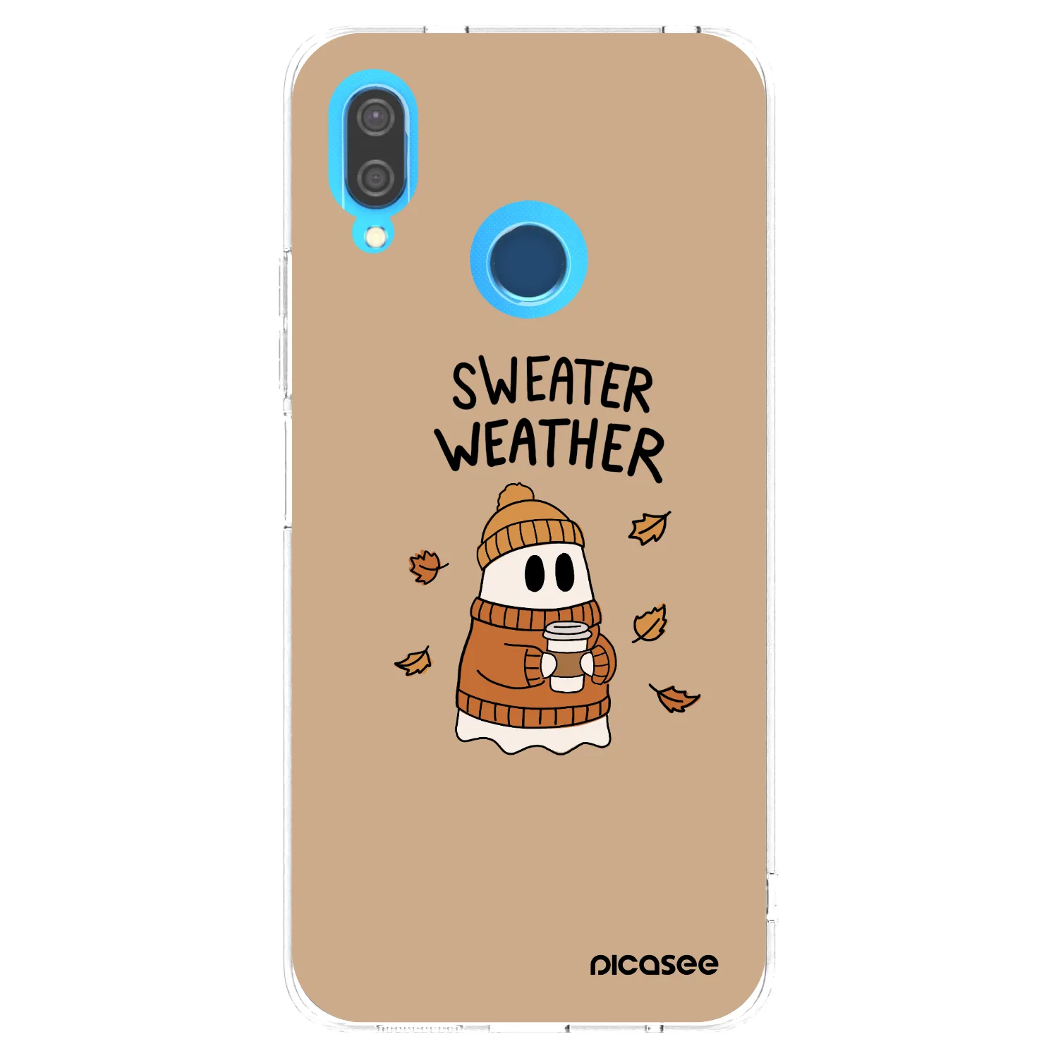 Picasee silikonový průhledný obal pro Huawei P20 Lite - Sweater ghost