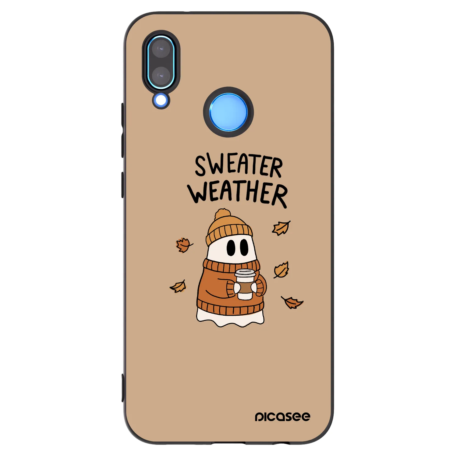Picasee silikonový černý obal pro Huawei P20 Lite - Sweater ghost