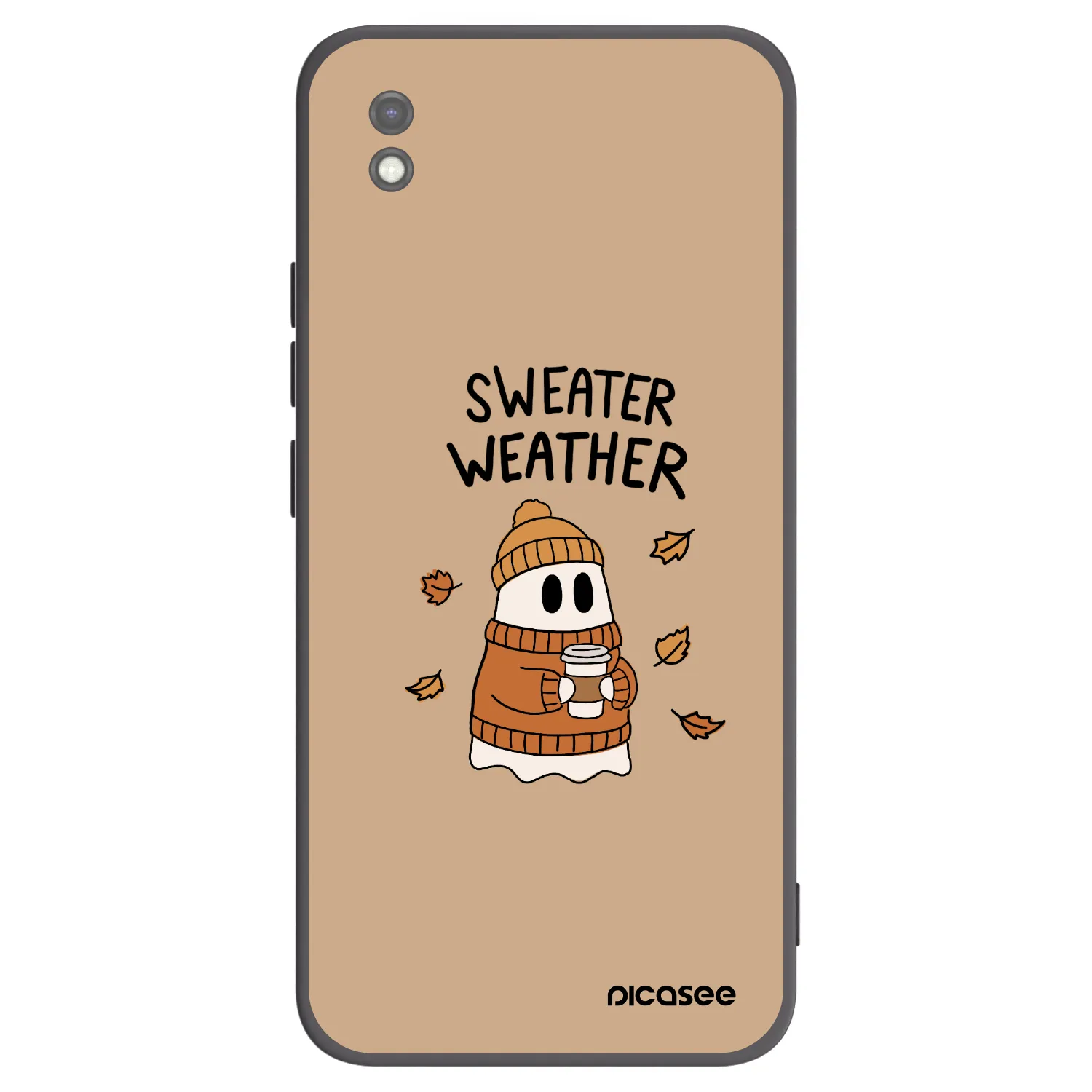 Picasee silikonový černý obal pro Xiaomi Redmi 9AT - Sweater ghost