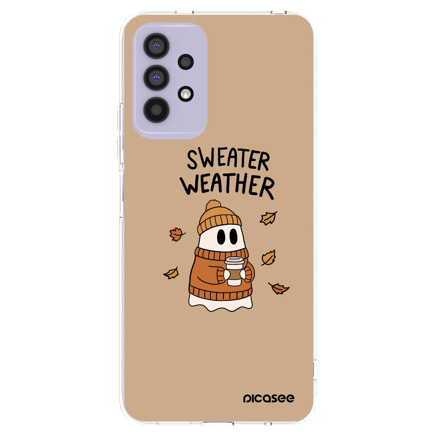 Picasee silikonový průhledný obal pro Samsung Galaxy A32 4G SM-A325F - Sweater ghost