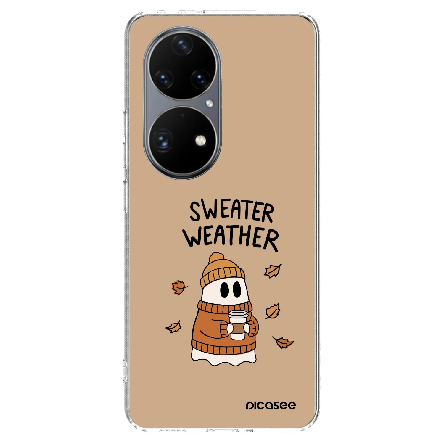 Picasee silikonový průhledný obal pro Huawei P50 - Sweater ghost