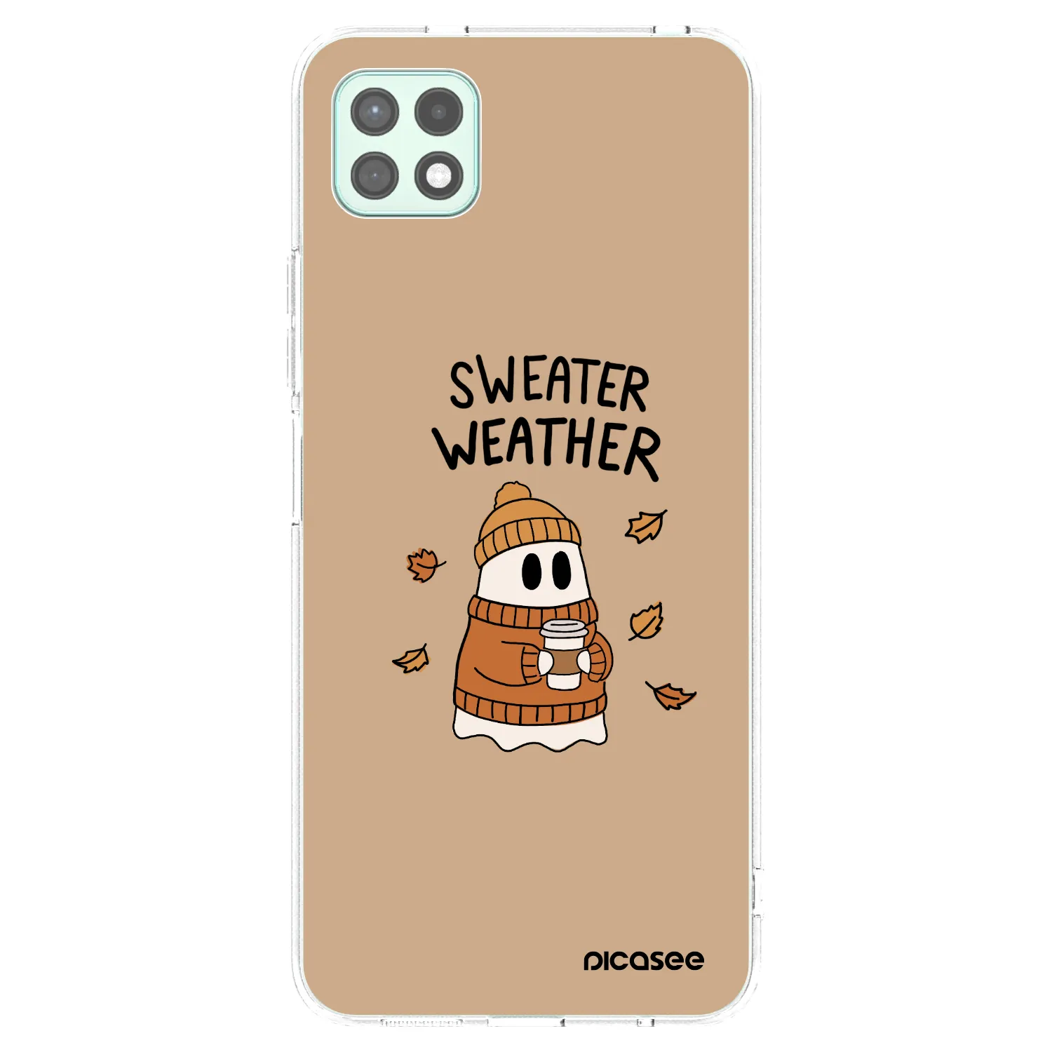 Picasee silikonový průhledný obal pro Samsung Galaxy A22 A226B 5G - Sweater ghost