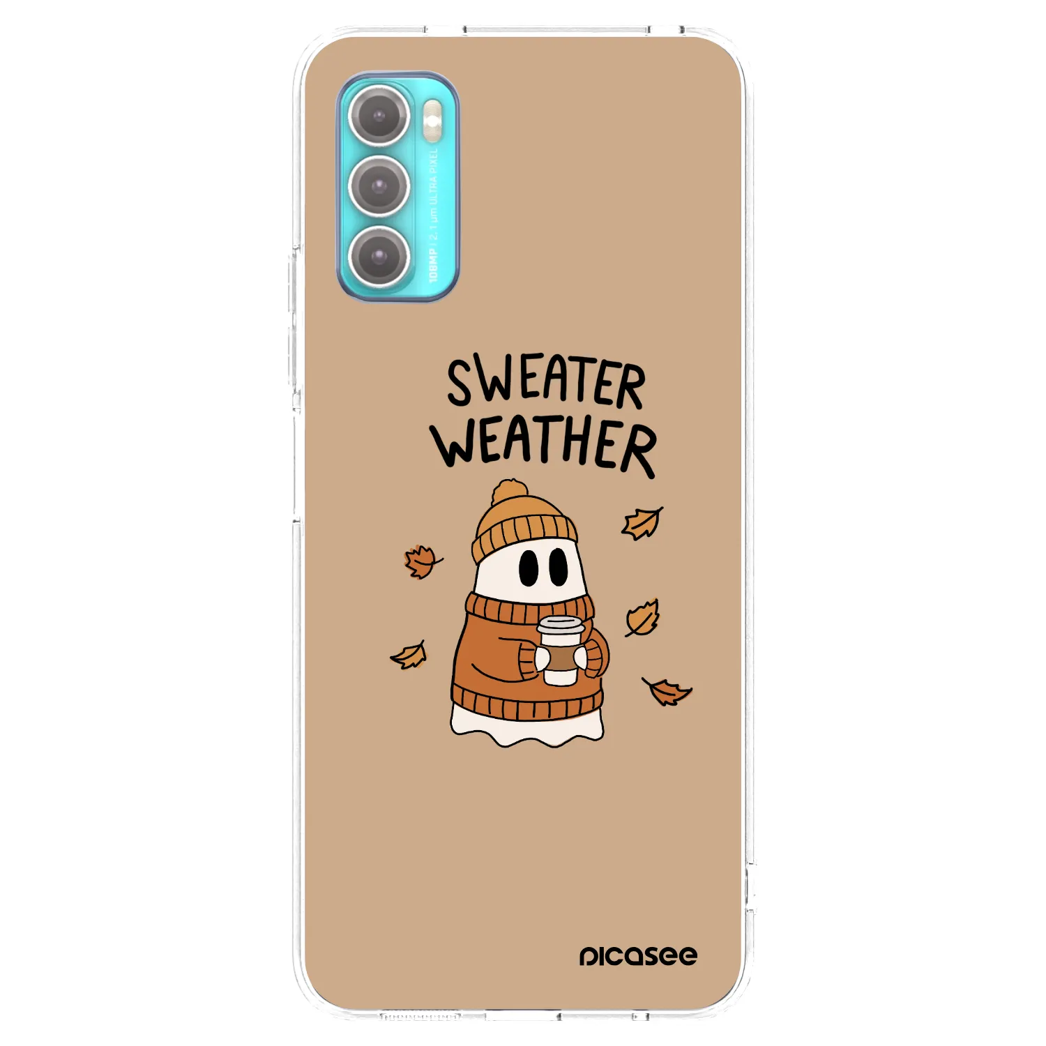 Picasee silikonový průhledný obal pro Motorola Moto G60 - Sweater ghost
