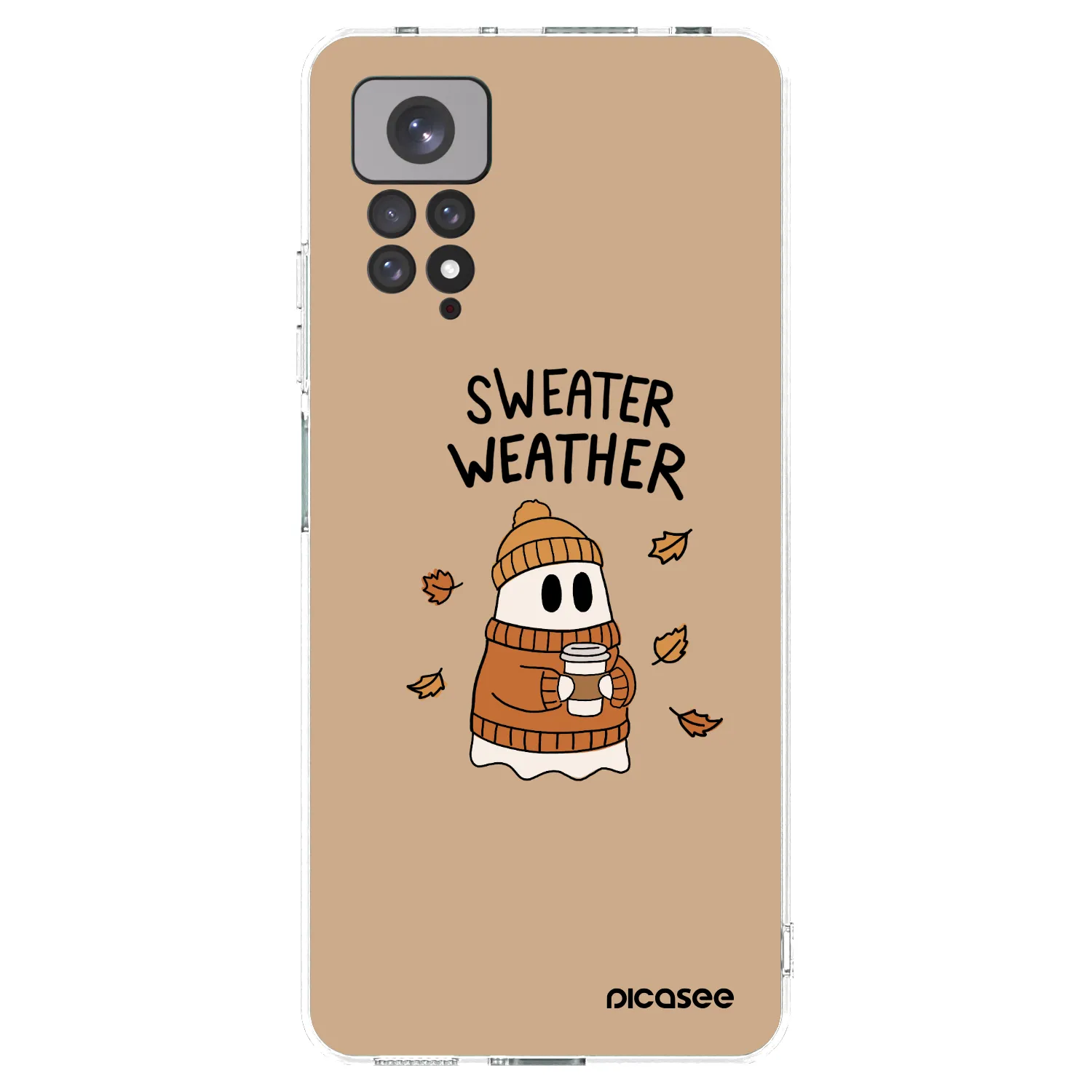 Picasee silikonový průhledný obal pro Xiaomi Redmi Note 11 - Sweater ghost