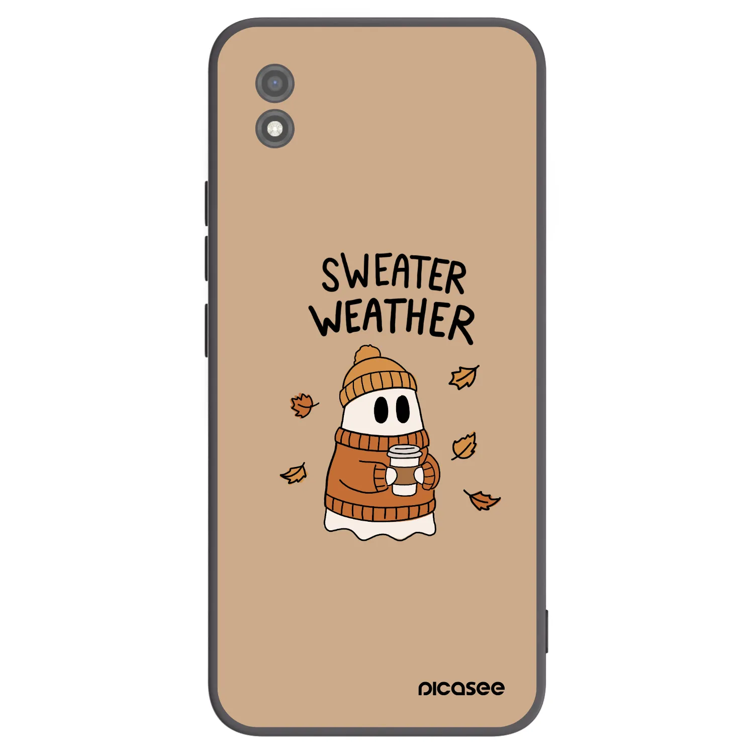 Picasee silikonový černý obal pro Realme C11 (2021) - Sweater ghost