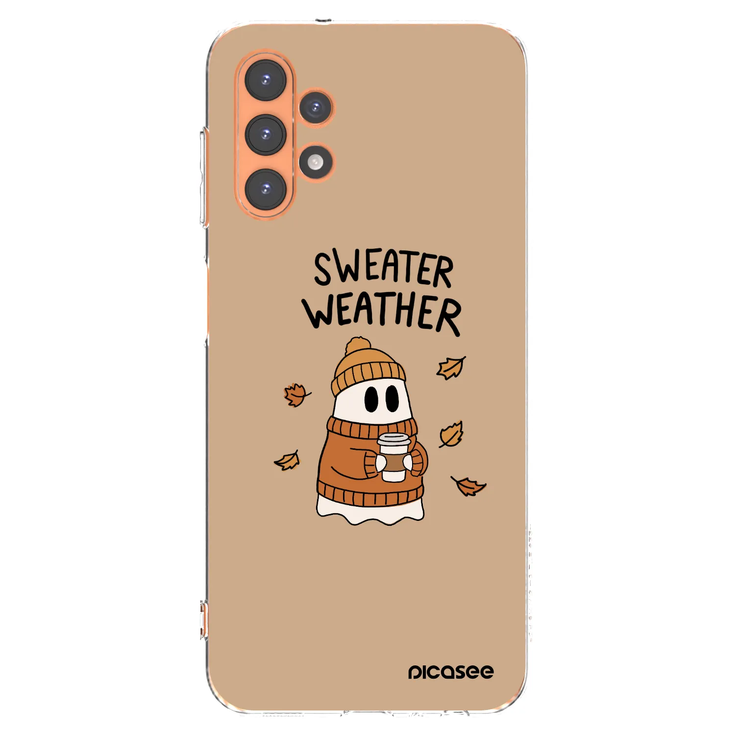 Picasee silikonový průhledný obal pro Samsung Galaxy A13 4G A135 - Sweater ghost