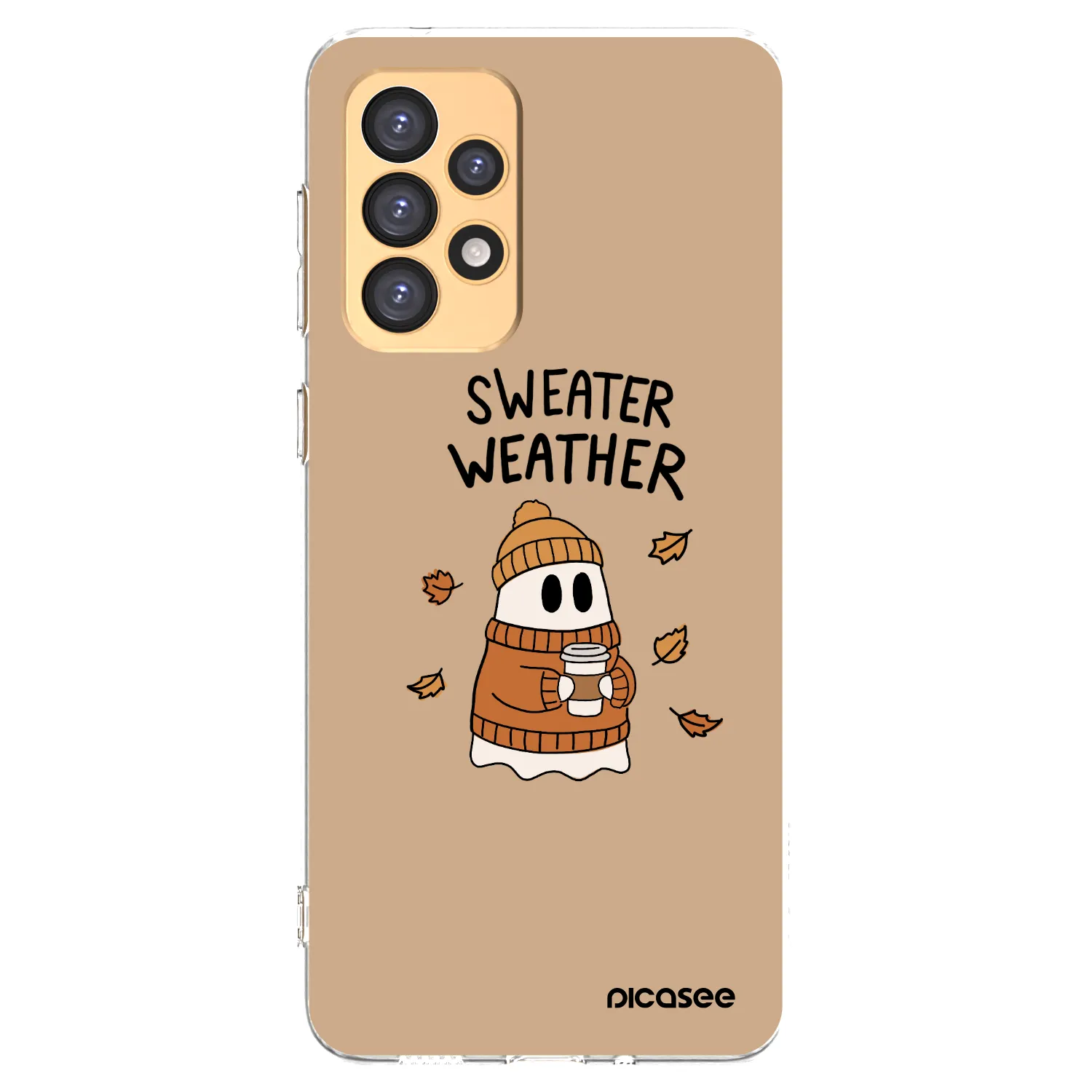 Picasee silikonový průhledný obal pro Samsung Galaxy A33 5G A336 - Sweater ghost
