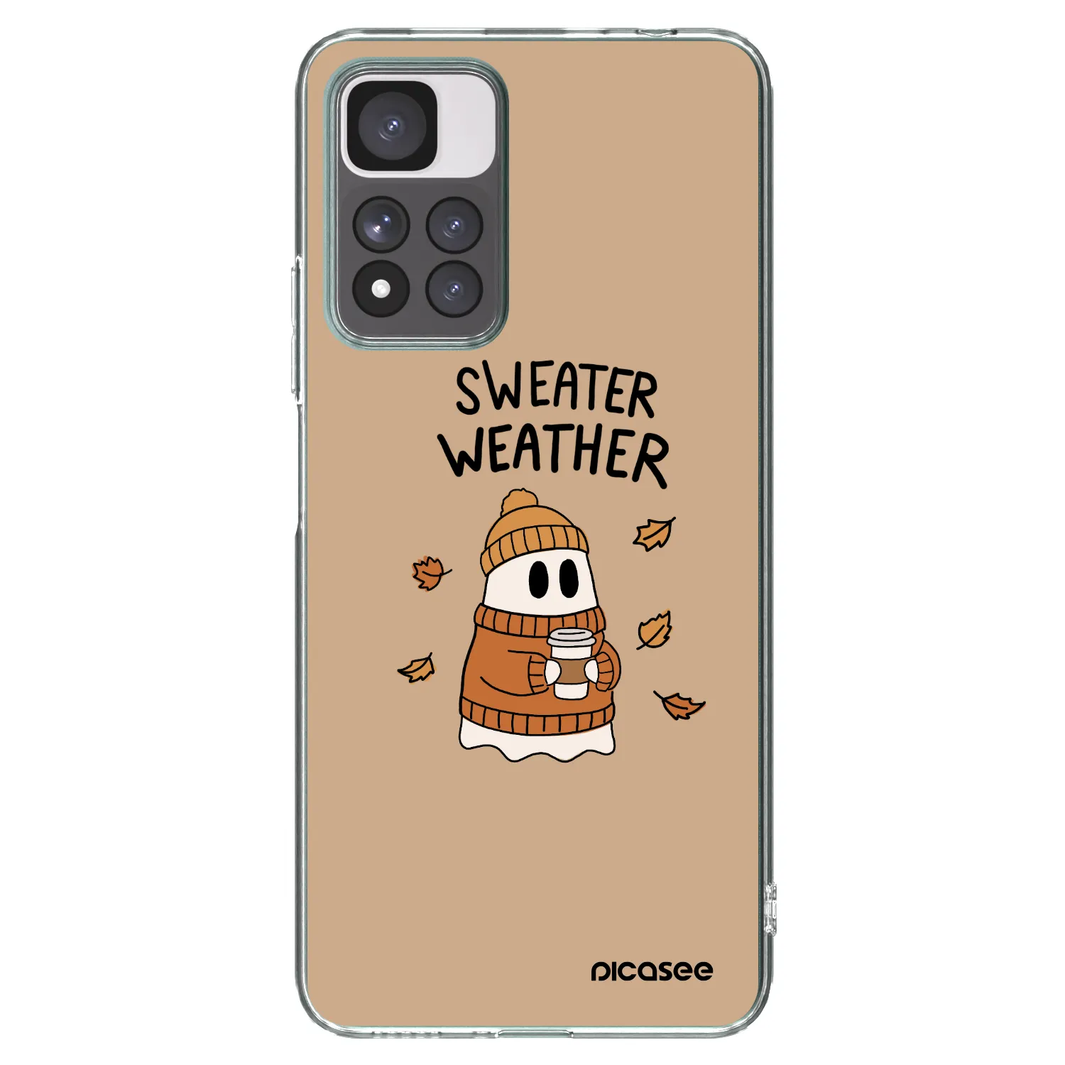 Picasee silikonový průhledný obal pro Xiaomi Redmi Note 11 Pro+ 5G - Sweater ghost