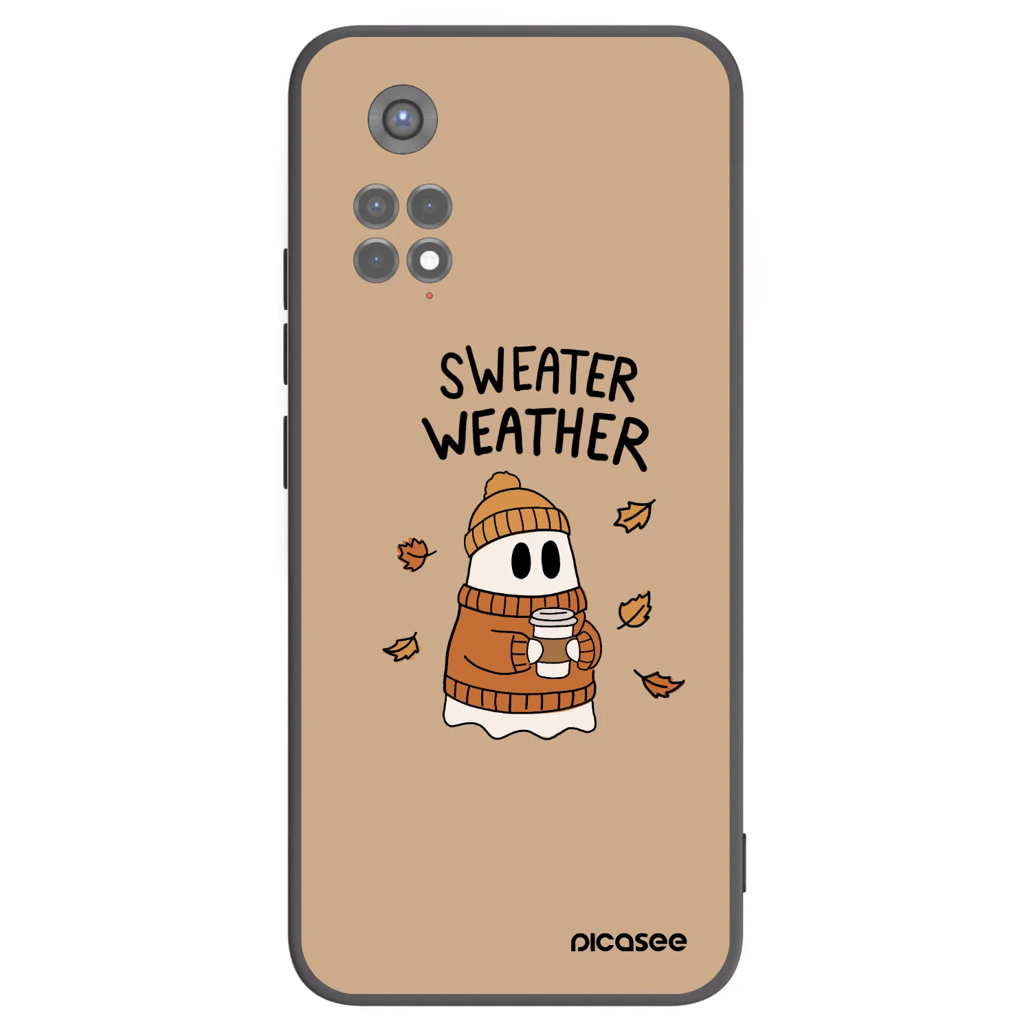 Picasee silikonový černý obal pro Xiaomi Redmi Note 11S 5G - Sweater ghost