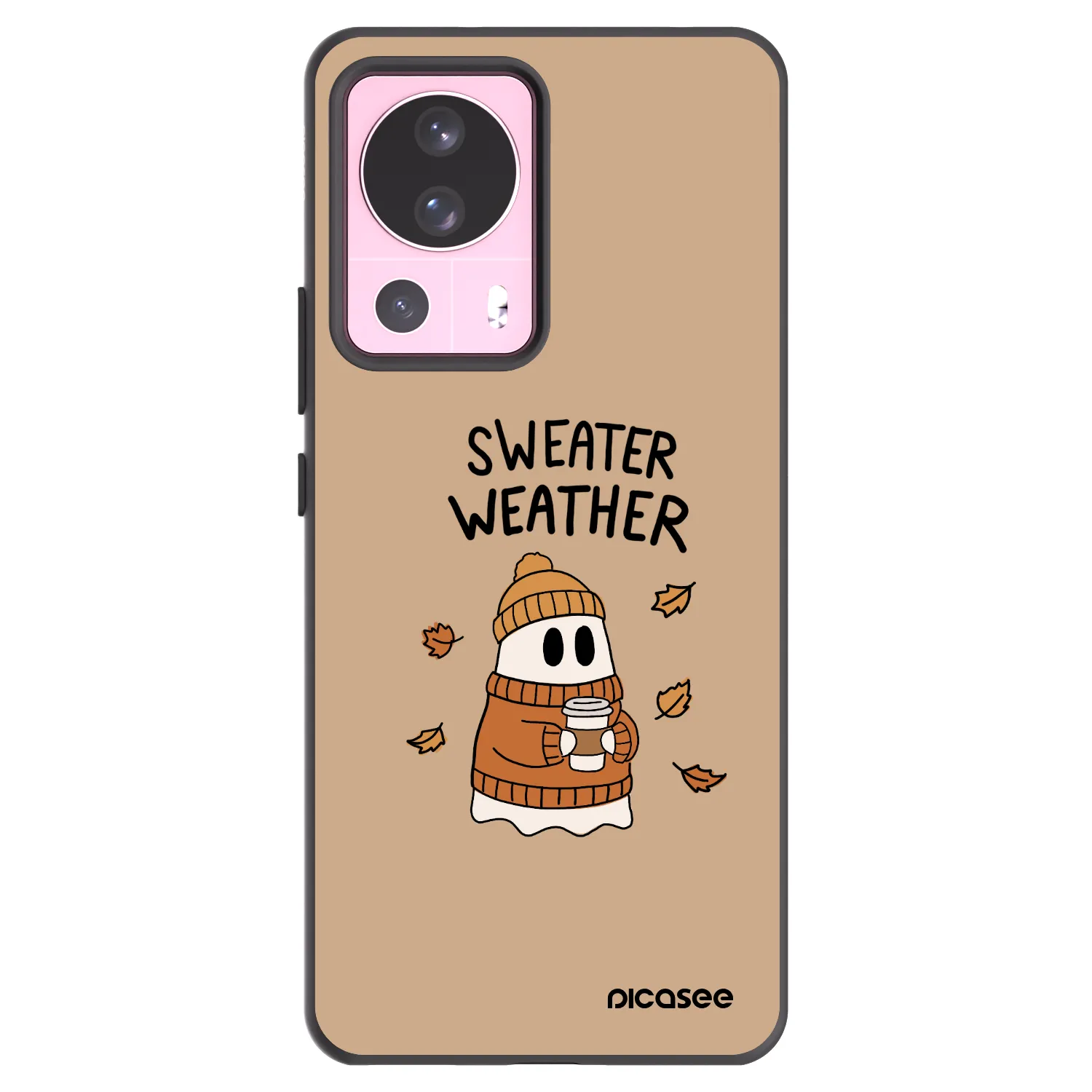 Picasee silikonový černý obal pro Xiaomi 13 Lite - Sweater ghost