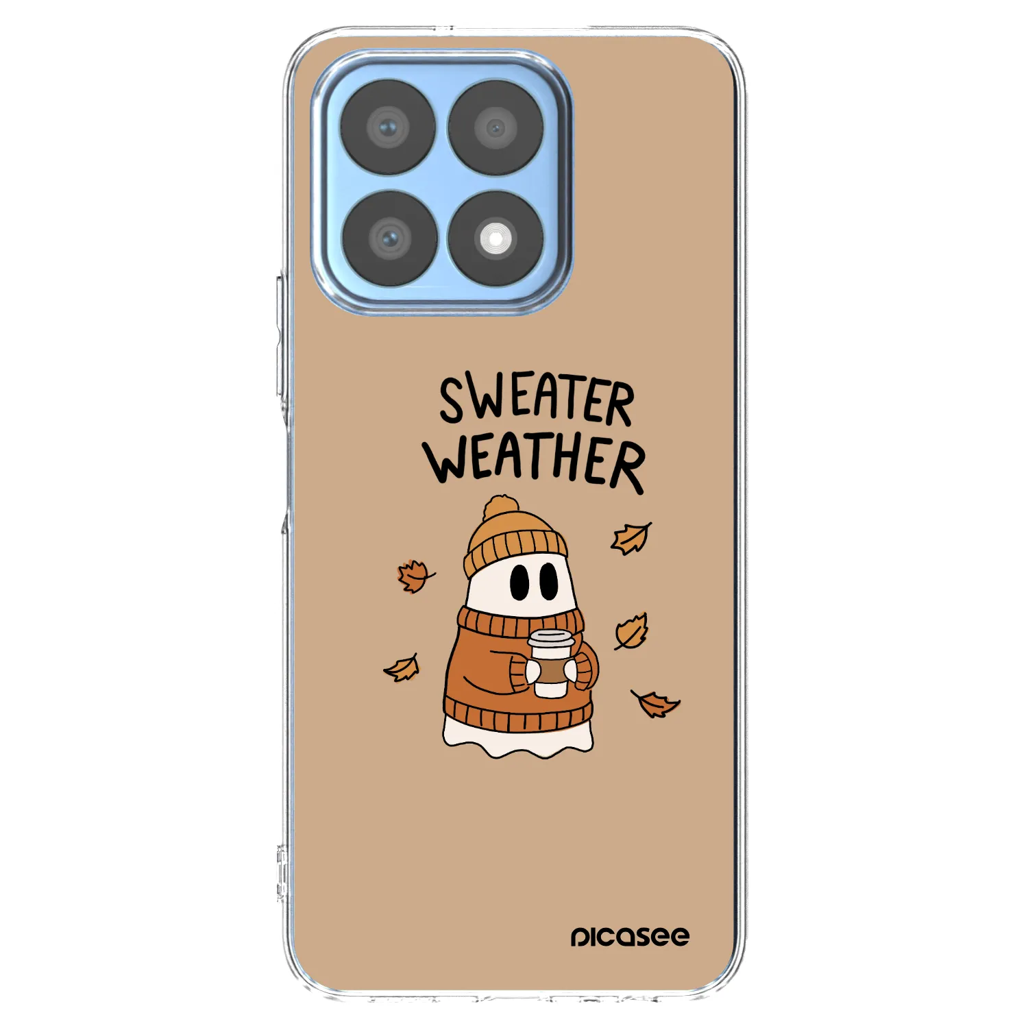 Picasee silikonový průhledný obal pro Honor X8a - Sweater ghost