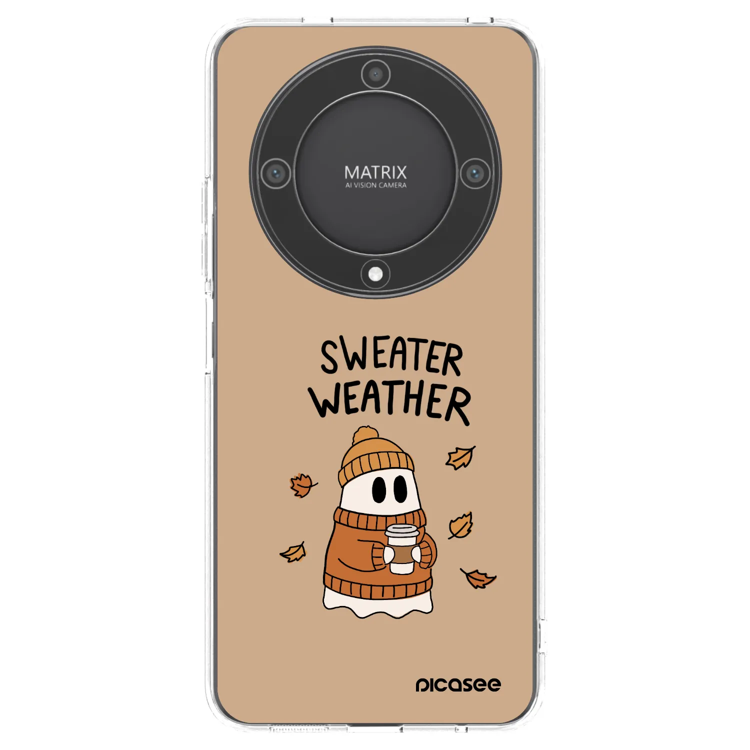 Picasee silikonový průhledný obal pro Honor Magic5 Lite 5G - Sweater ghost