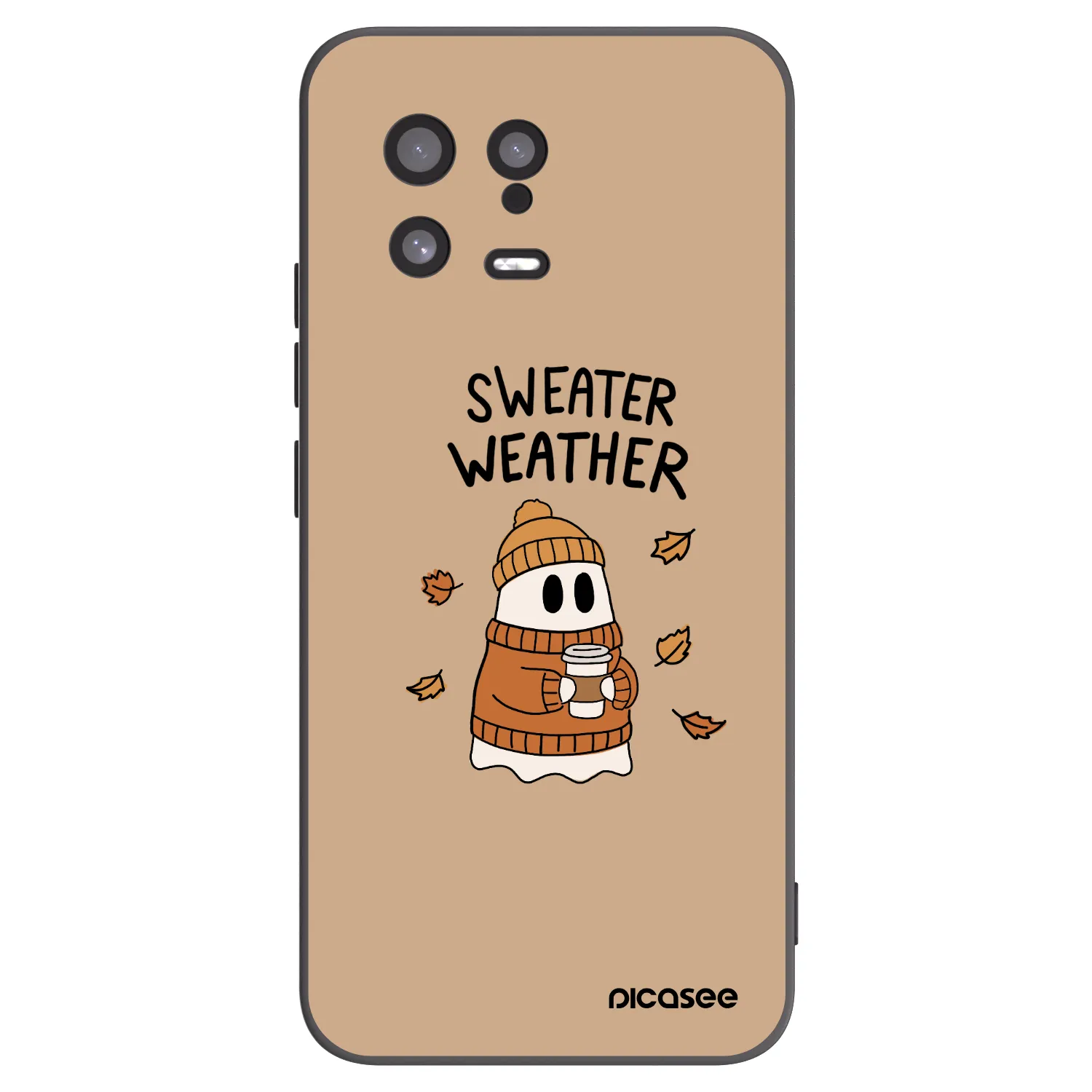 Picasee silikonový černý obal pro Xiaomi 13 - Sweater ghost