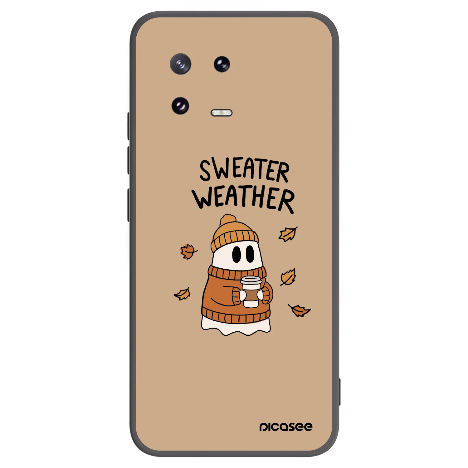 Picasee silikonový černý obal pro Xiaomi 13 Pro - Sweater ghost