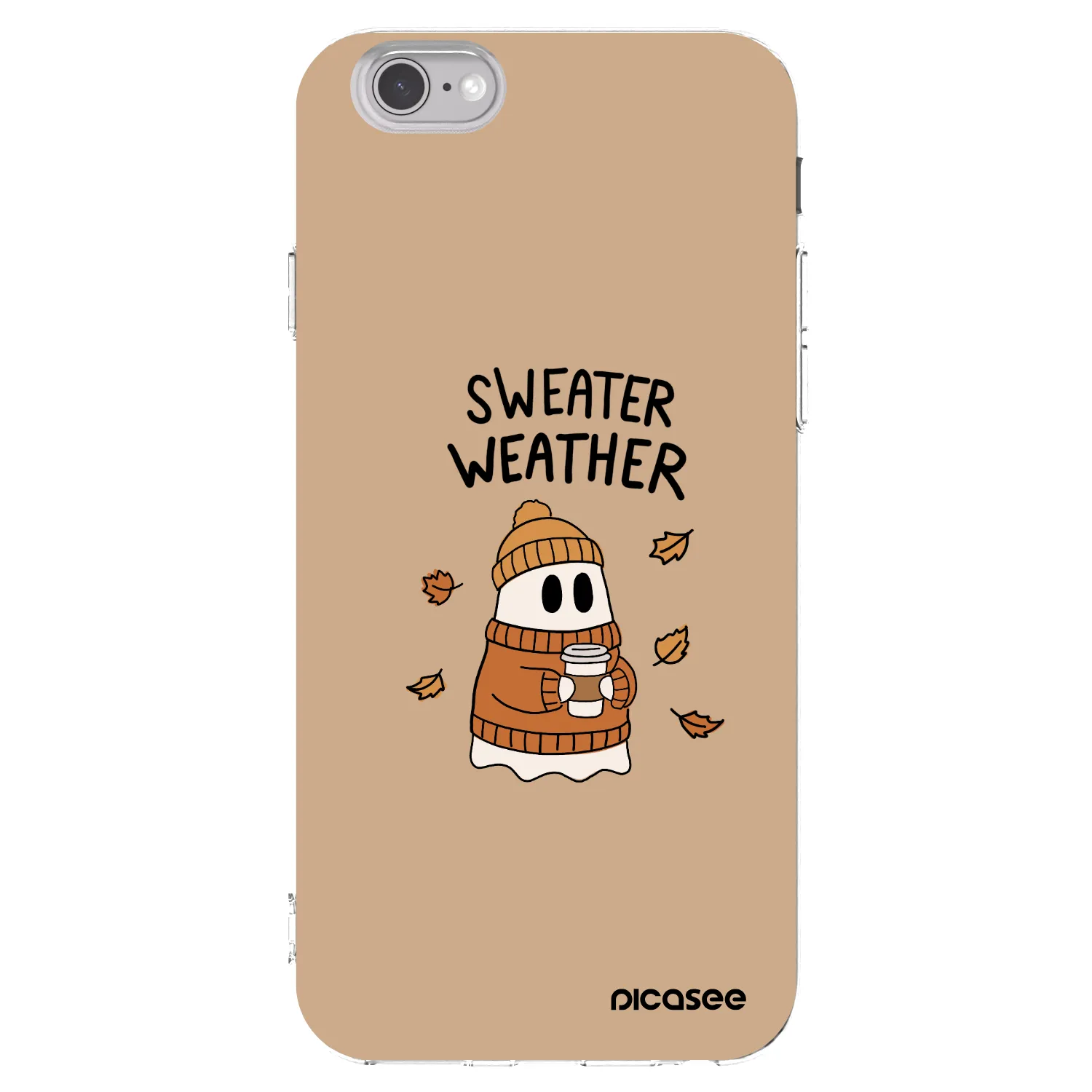 Picasee silikonový průhledný obal pro Apple iPhone 6/6S - Sweater ghost