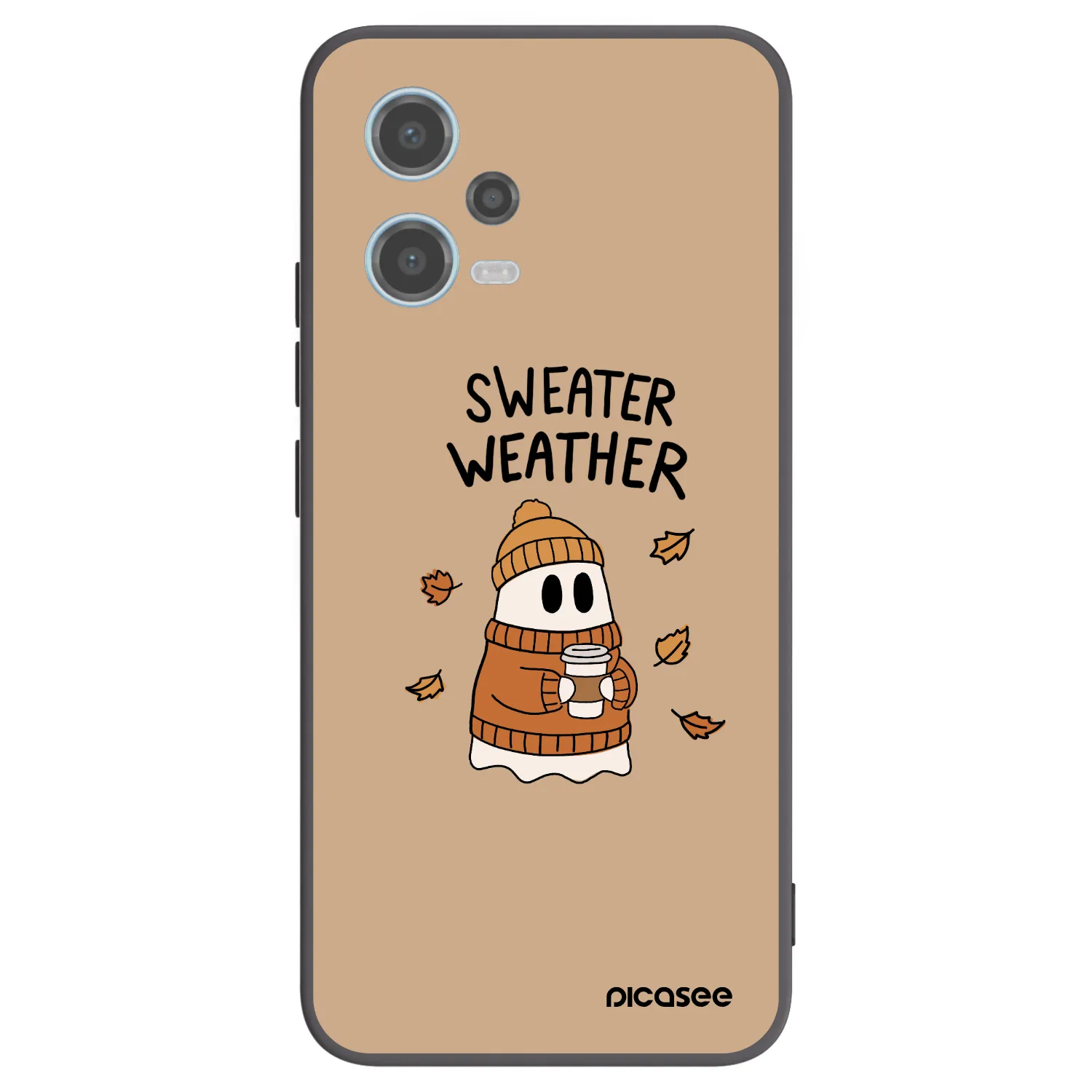 Picasee silikonový černý obal pro Xiaomi Redmi Note 12 5G - Sweater ghost