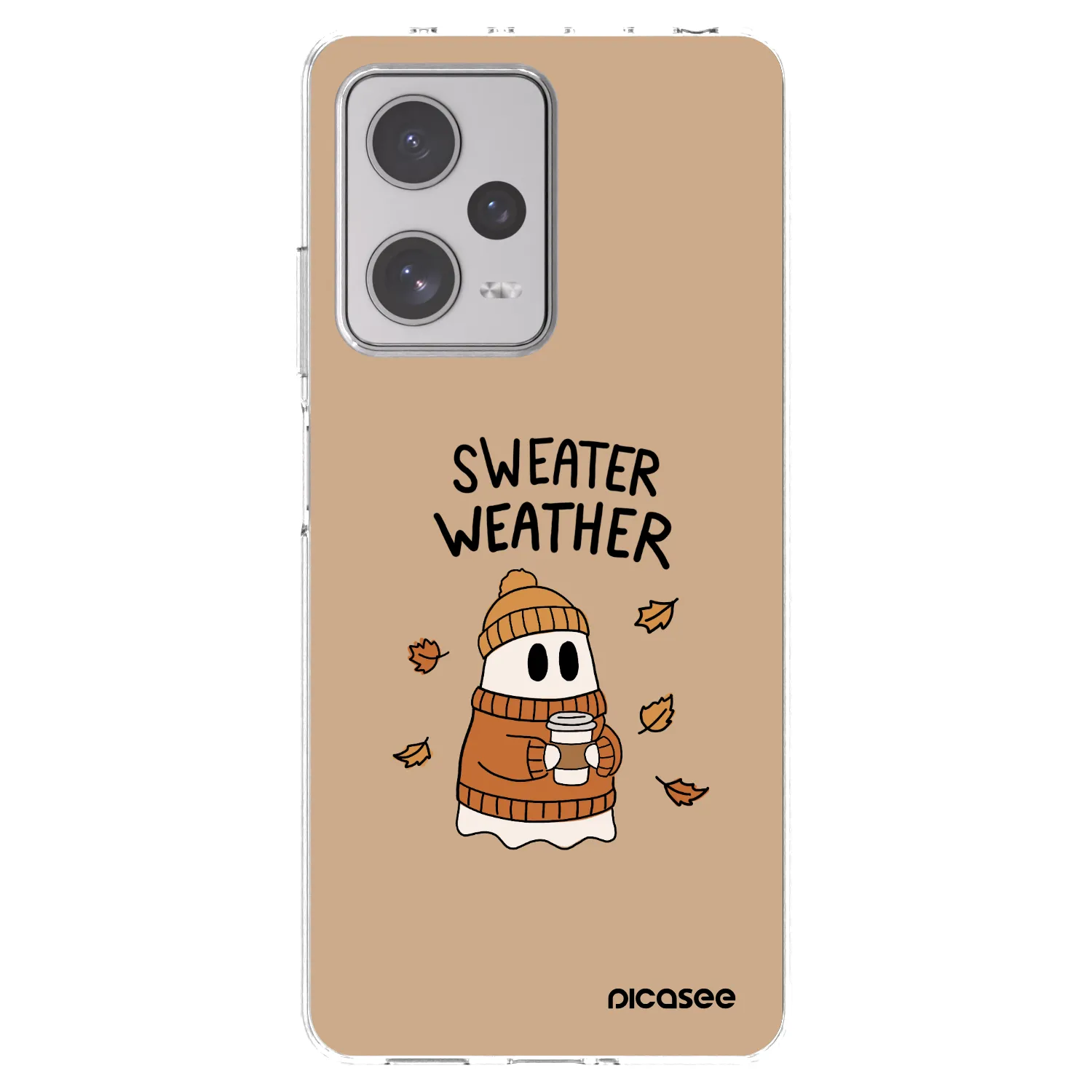 Picasee silikonový průhledný obal pro Xiaomi Redmi Note 12 Pro+ 5G - Sweater ghost