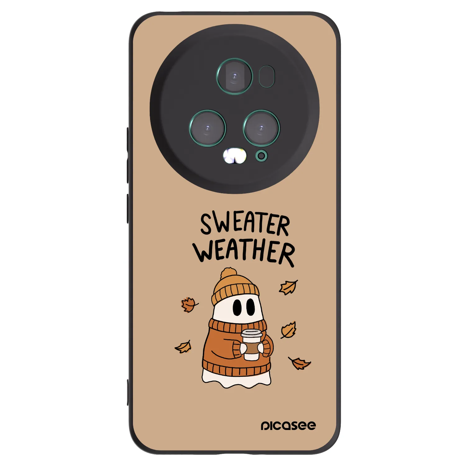 Picasee silikonový černý obal pro Honor Magic5 Pro - Sweater ghost