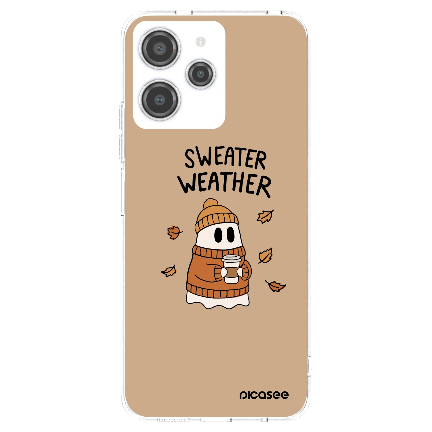 Picasee silikonový průhledný obal pro Xiaomi Redmi 12 4G - Sweater ghost