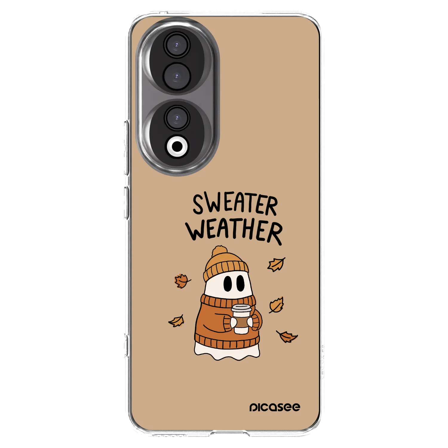 Picasee silikonový průhledný obal pro Honor 90 5G - Sweater ghost